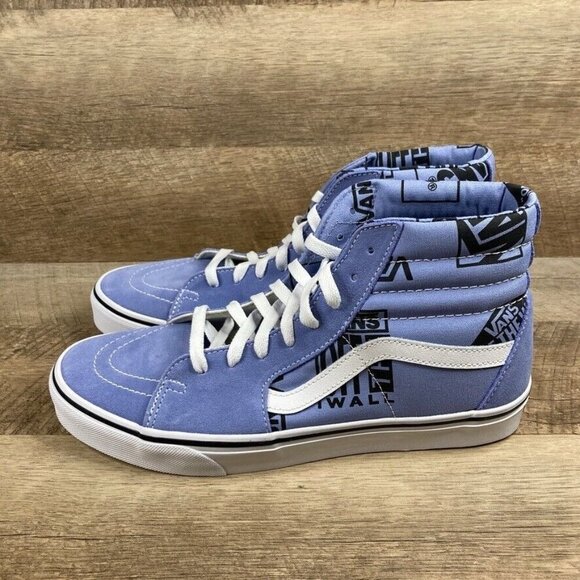 VANS Sk8-Hi Logo Mix Lavender Luster Shoes Sneakers Mens 10 Womens 11.5 NEW - Picture 4 of 9